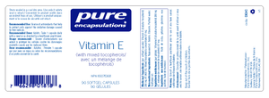 Vitamin E (with mixed tocopherols)