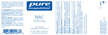 Load image into Gallery viewer, NAC (N-Acetyl-L-Cysteine) 600 MG
